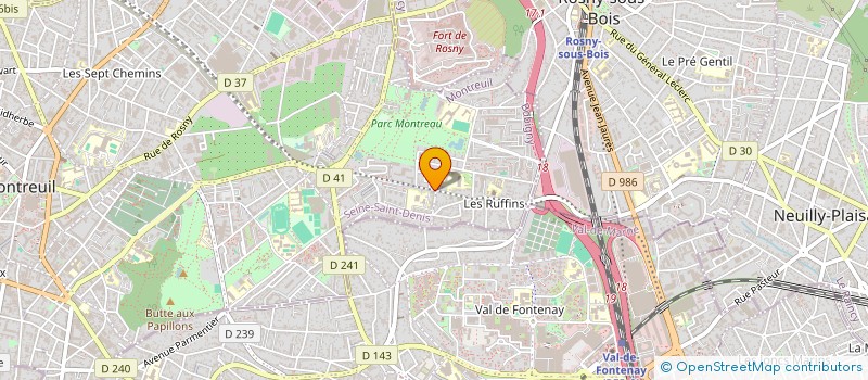 localisation de l'entreprise MONSIEUR PAUL MAUCOURT à MONTREUIL