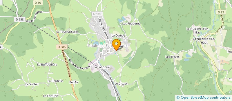 localisation de l'entreprise MONSIEUR PAUL MAUGE à POULE-LES-ECHARMEAUX