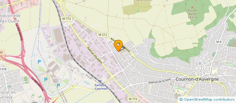 localisation de l'entreprise MONSIEUR PAUL MAZEROL  COURNON-D'AUVERGNE