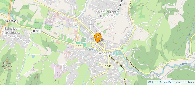 localisation de l'entreprise MONSIEUR PAUL MAZET  SAINT-CERE