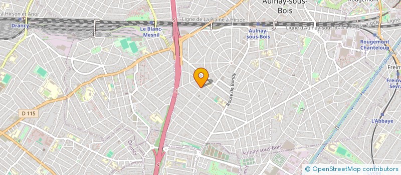 localisation de l'entreprise MONSIEUR PAUL MBALA NZONGO  AULNAY-SOUS-BOIS