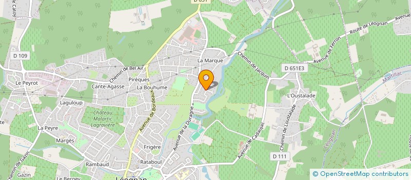 localisation de l'entreprise MONSIEUR PAUL MENNECHET  LEOGNAN