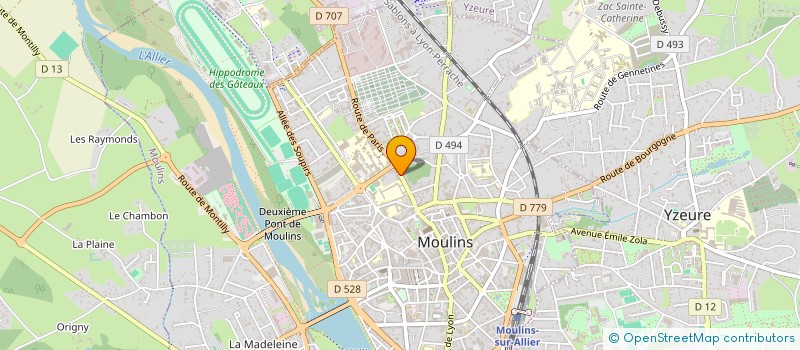 localisation de l'entreprise MONSIEUR PAUL MERCIER  MOULINS