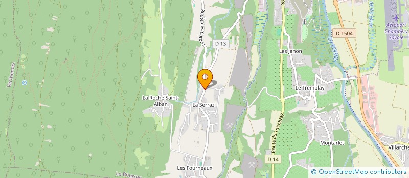 localisation de l'entreprise MONSIEUR PAUL METRAL  LE BOURGET-DU-LAC