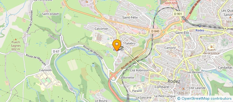 localisation de l'entreprise MONSIEUR PAUL-MICHEL PERES  RODEZ