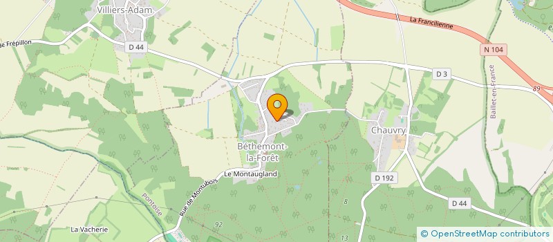 localisation de l'entreprise MONSIEUR PAUL MICHON  BETHEMONT-LA-FORET