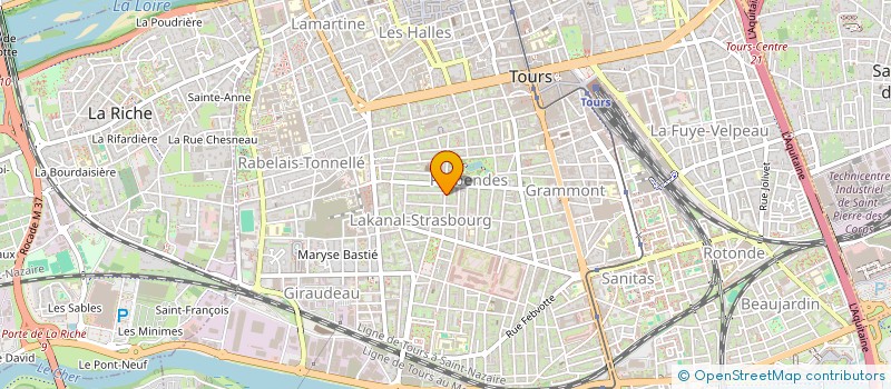 localisation de l'entreprise MONSIEUR PAUL MIGNUCCI  TOURS