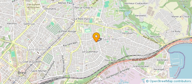 localisation de l'entreprise MONSIEUR PAUL MINGAM à BREST