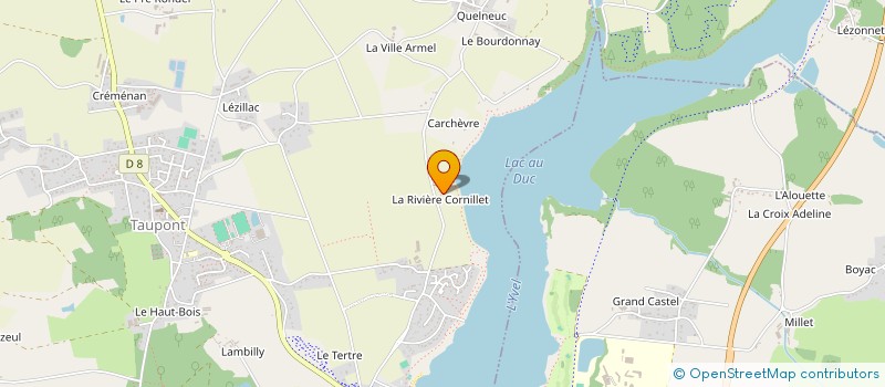 localisation de l'entreprise MONSIEUR PAUL MOLAC  TAUPONT