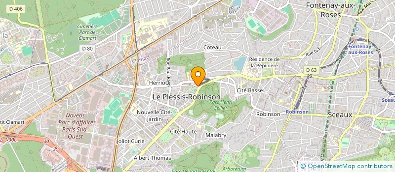 localisation de l'entreprise MONSIEUR PAUL MONEGLIA  LE PLESSIS-ROBINSON