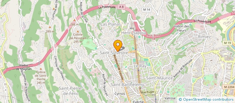 localisation de l'entreprise MONSIEUR PAUL MONNERIE  NICE