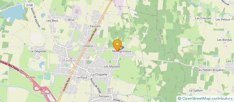 localisation de l'entreprise MONSIEUR PAUL MONTERRAT à FEILLENS