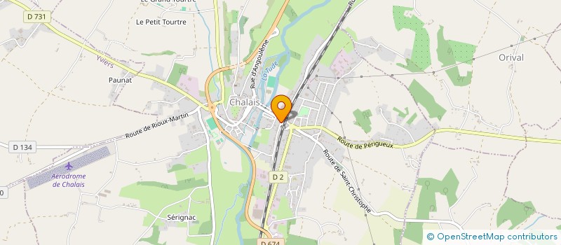 localisation de l'entreprise MONSIEUR PAUL MONTIGAUD à CHALAIS
