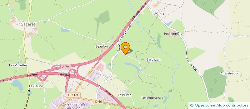 localisation de l'entreprise MONSIEUR PAUL MOREAU  SAZERET