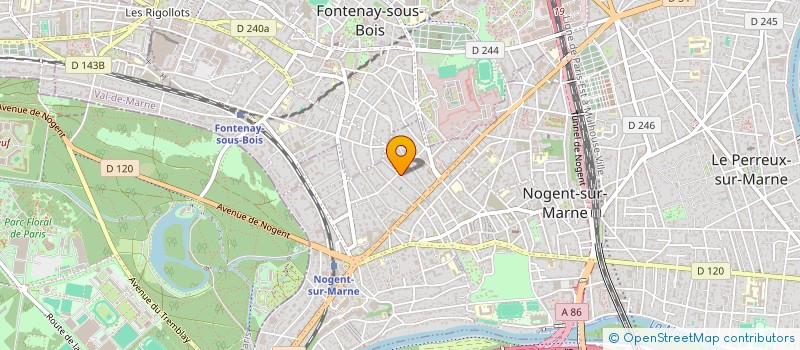 localisation de l'entreprise MONSIEUR PAUL MOREAU à NOGENT-SUR-MARNE
