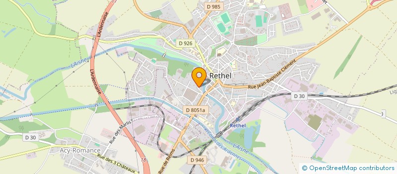 localisation de l'entreprise MONSIEUR PAUL MOREAU  RETHEL