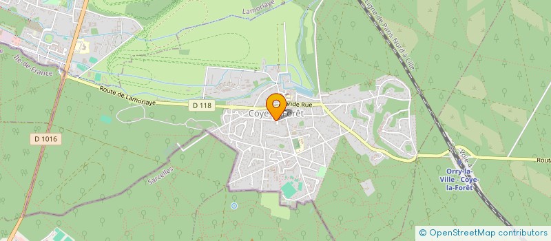 localisation de l'entreprise MONSIEUR PAUL MOREL  COYE-LA-FORET