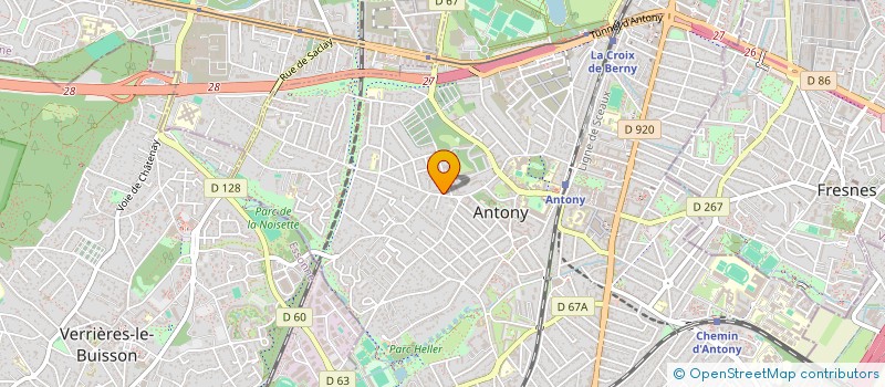 localisation de l'entreprise MONSIEUR PAUL MOREL à ANTONY