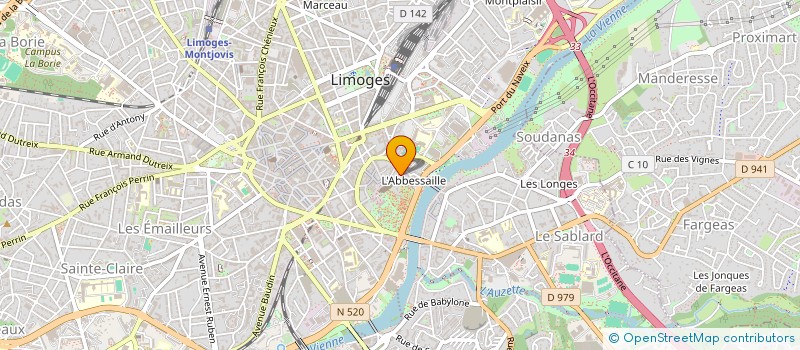 localisation de l'entreprise MONSIEUR PAUL MOREL-BRILLOUT à LIMOGES
