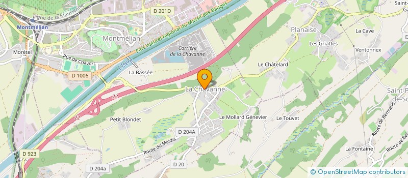 localisation de l'entreprise MONSIEUR PAUL MORESTIN  CRUET