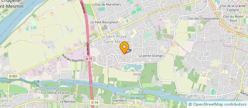 localisation de l'entreprise MONSIEUR PAUL MORIZOT à SAINT-PRYVE-SAINT-MESMIN