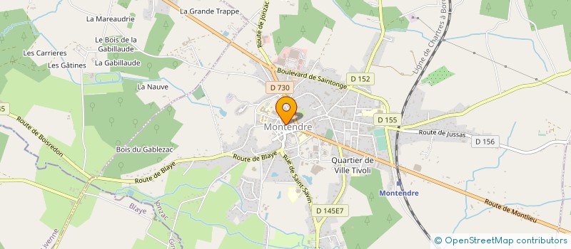 localisation de l'entreprise MONSIEUR PAUL MORLION à MONTENDRE