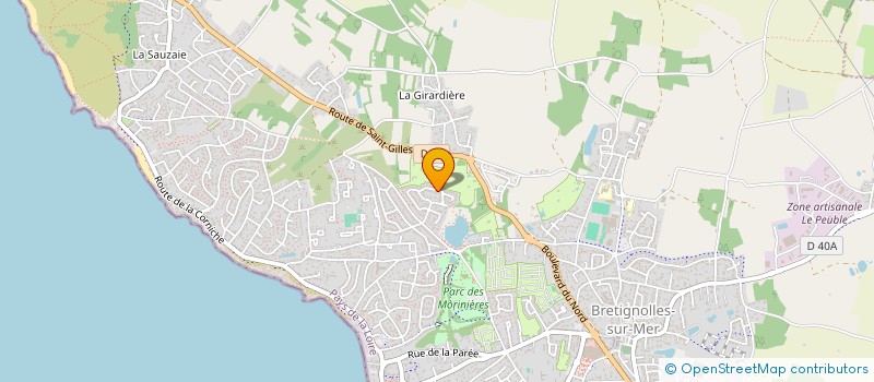 localisation de l'entreprise MONSIEUR PAUL MORRIS  BRETIGNOLLES-SUR-MER