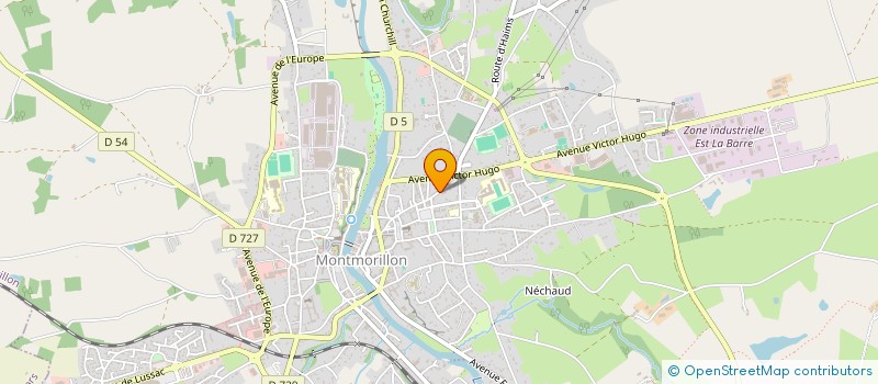 localisation de l'entreprise MONSIEUR PAUL MORTIMER  MONTMORILLON