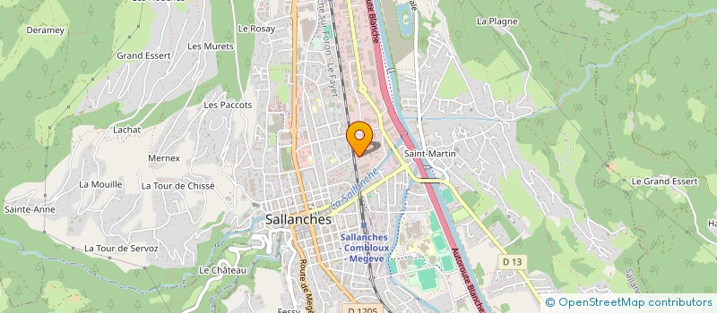 localisation de l'entreprise MONSIEUR PAUL MOULINIER  SALLANCHES