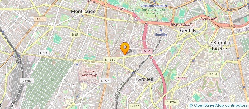 localisation de l'entreprise MONSIEUR PAUL MOULY à ARCUEIL