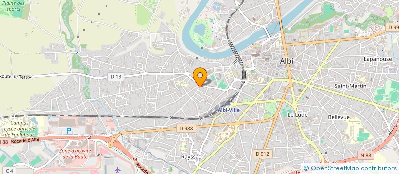 localisation de l'entreprise MONSIEUR PAUL MOULY  ALBI