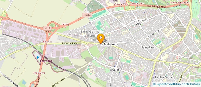 localisation de l'entreprise MONSIEUR PAUL MOURIERE à CAEN