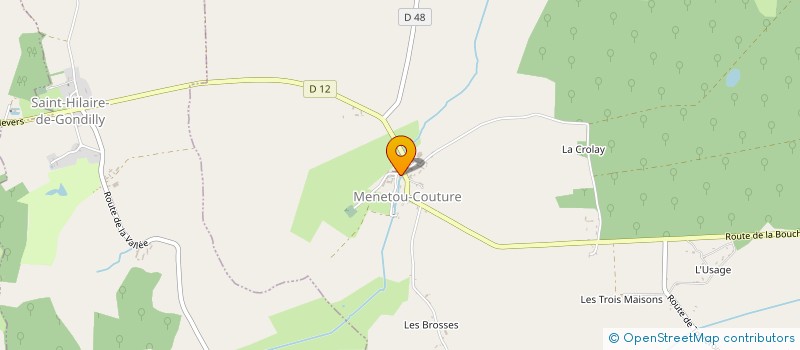 localisation de l'entreprise MONSIEUR PAUL NATTER  MENETOU-COUTURE