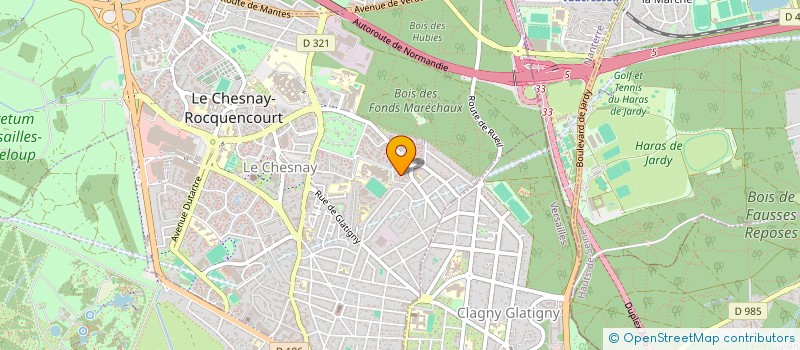 localisation de l'entreprise MONSIEUR PAUL NERON-BANCEL  LE CHESNAY-ROCQUENCOURT