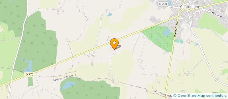 localisation de l'entreprise MONSIEUR PAUL NEVEU  LES HAUTS-D'ANJOU