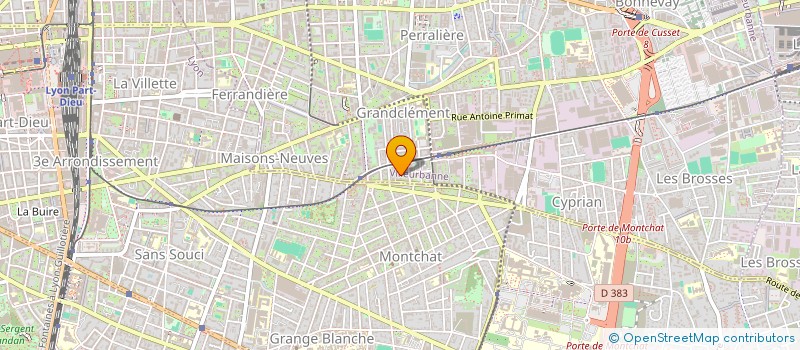 localisation de l'entreprise MONSIEUR PAUL NGOUMA KIBODI  VILLEURBANNE