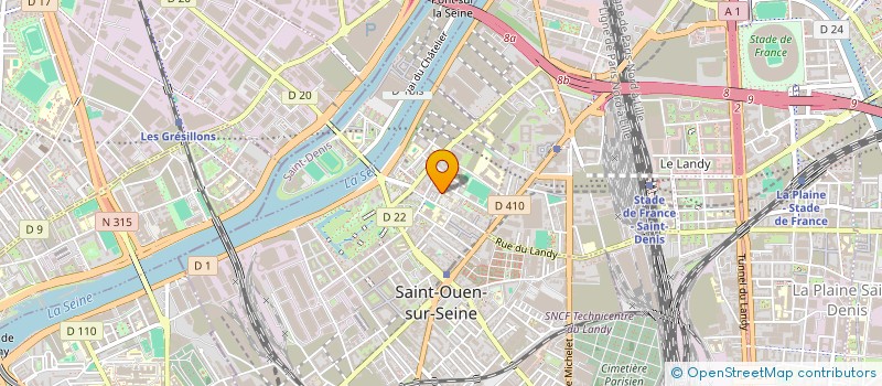 localisation de l'entreprise MONSIEUR PAUL NIVET  SAINT-OUEN-SUR-SEINE