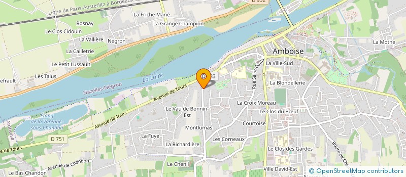 localisation de l'entreprise MONSIEUR PAUL NOBLET  AMBOISE