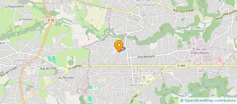 localisation de l'entreprise MONSIEUR PAUL OLIVIER  CRAPONNE