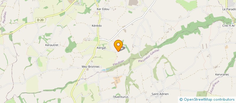 localisation de l'entreprise MONSIEUR PAUL OLLIVIER  PLEUBIAN