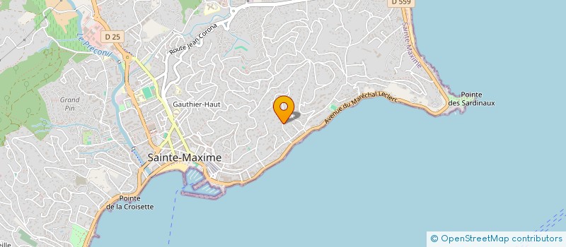 localisation de l'entreprise MONSIEUR PAUL ORIO à SAINTE MAXIME