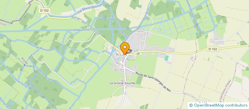 localisation de l'entreprise MONSIEUR PAUL ORSEAU  ARCAIS