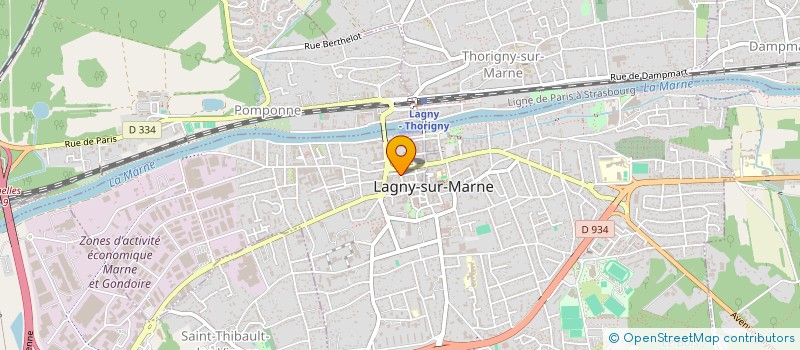 localisation de l'entreprise MONSIEUR PAUL OUBARY à LAGNY-SUR-MARNE