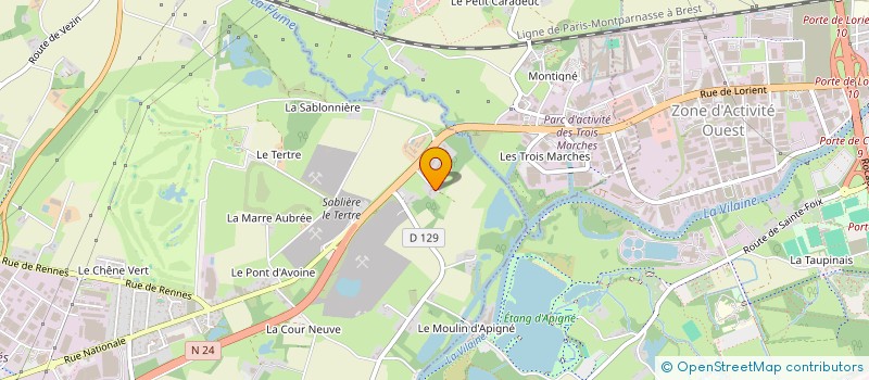 localisation de l'entreprise MONSIEUR PAUL PACAUD  LE RHEU