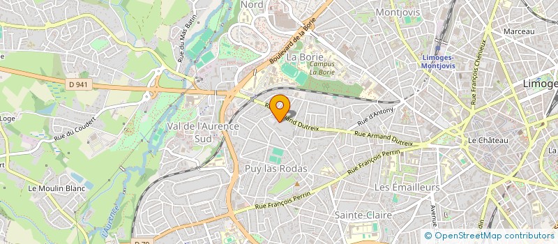 localisation de l'entreprise MONSIEUR PAUL PAGNOUX à LIMOGES