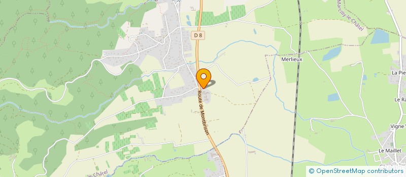 localisation de l'entreprise MONSIEUR PAUL PANGAUD  MARCILLY-LE-CHATEL