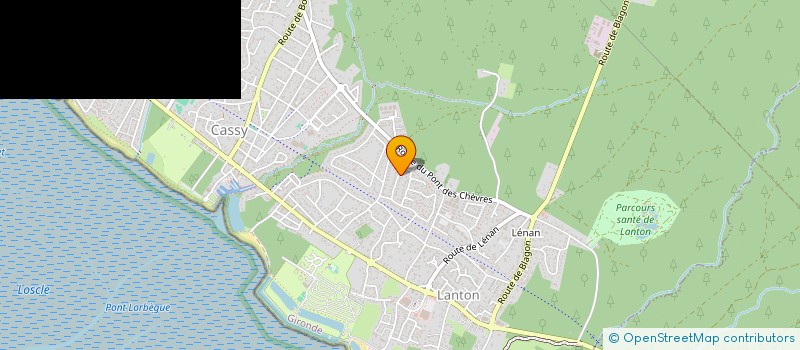 localisation de l'entreprise MONSIEUR PAUL PASCAL  LANTON