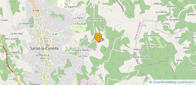 localisation de l'entreprise MONSIEUR PAUL PATRAC à SARLAT-LA-CANEDA