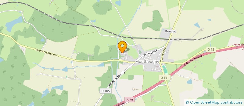 localisation de l'entreprise MONSIEUR PAUL PELLETIER  MONTBEUGNY