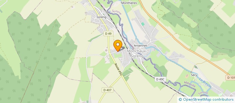 localisation de l'entreprise MONSIEUR PAUL PELTIER  MONCHAUX-SORENG